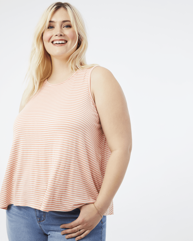Side of plus size Lynn Striped Tank Top by Molly&Isadora | Dia&Co | dia_product_style_image_id:158080